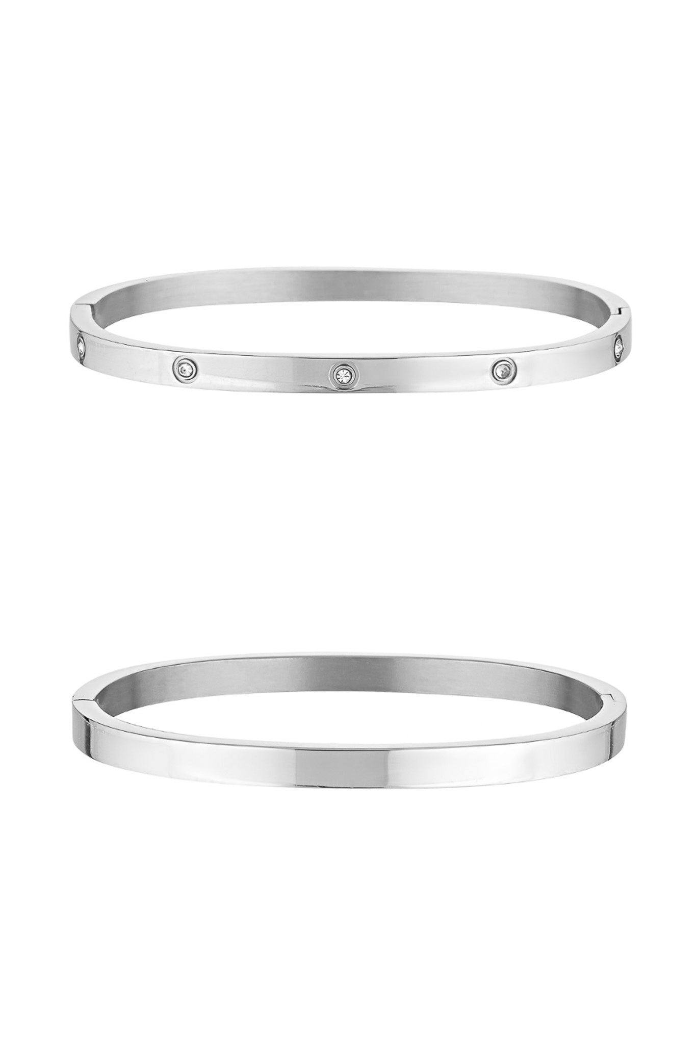 DYLAN BANGLE SET - SILVER