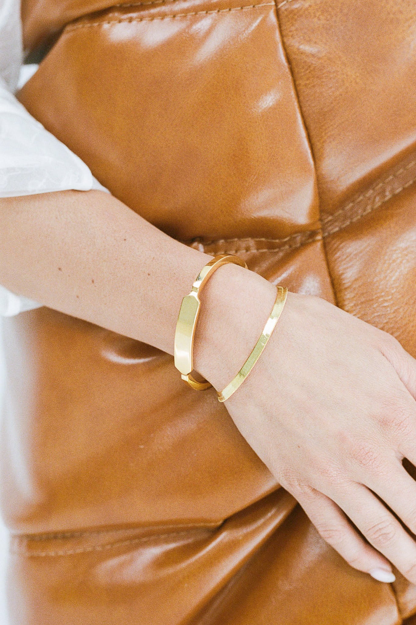 Porter Jewellery | 18k gold Vermeil | Dylan Tag Cuff