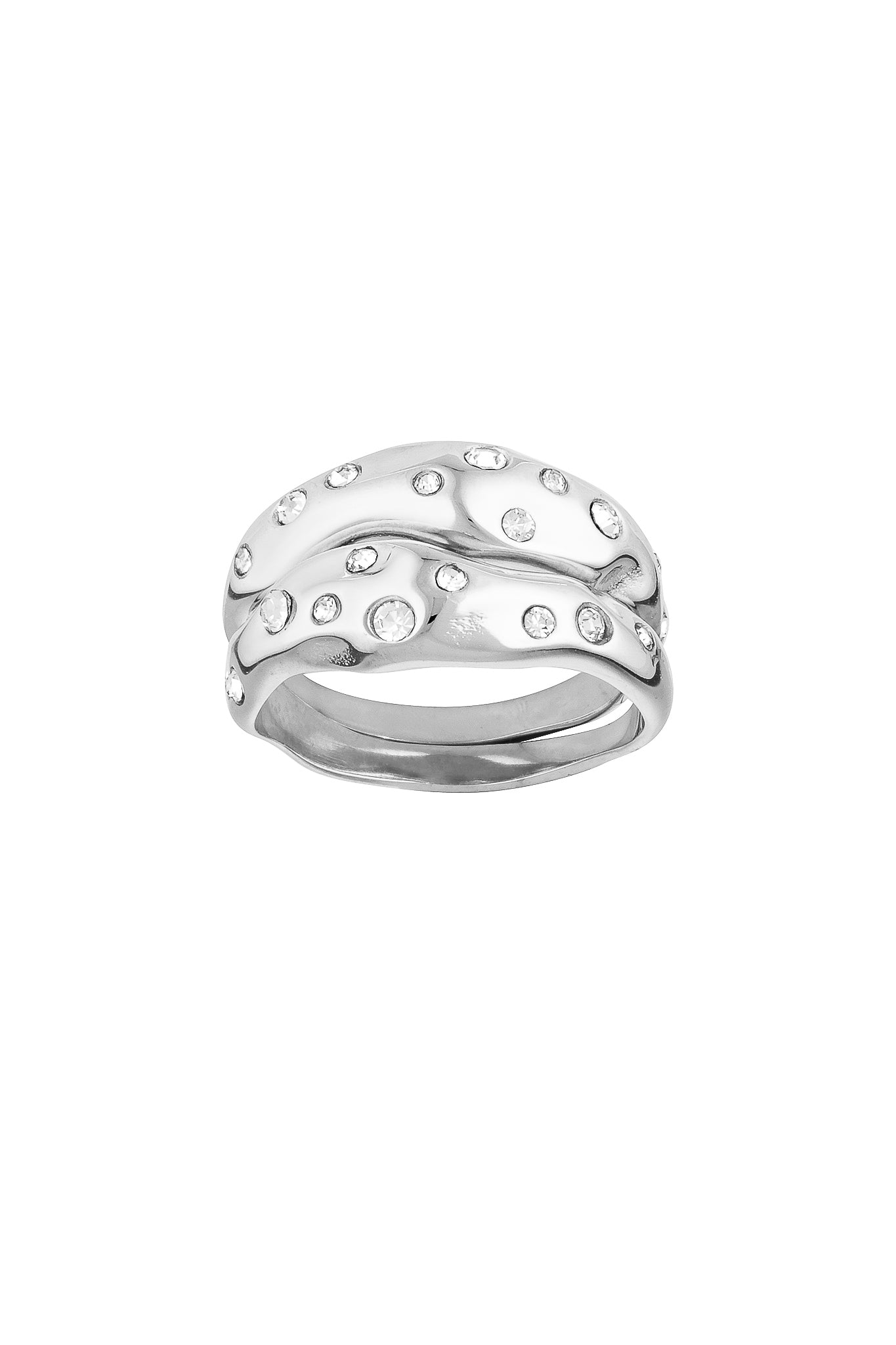 Porter Jewellery Mali Ring Set Clear Silver